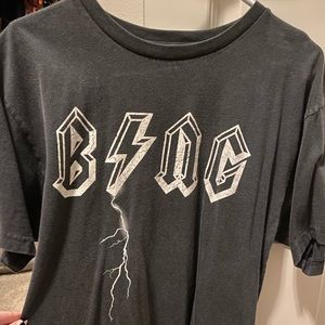 Anine Bing Size medium Bing bolt tee washed black